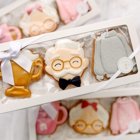 Zestaw ciasteczek maślanych/pierniczków dla Dziadka 3szt.