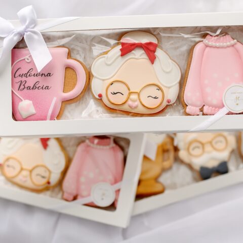 Zestaw ciasteczek maślanych/pierniczków dla Babci 3szt.