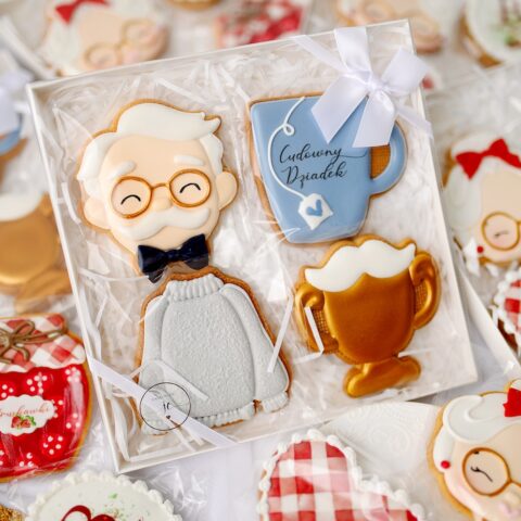 Zestaw ciasteczek maślanych/pierniczków dla Dziadka