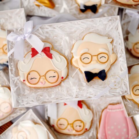 Zestaw ciasteczek maślanych/pierniczków dla Babci i Dziadka 2szt.