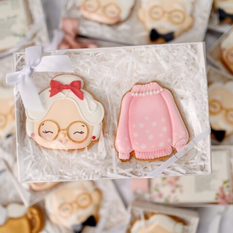 Zestaw ciasteczek maślanych/pierniczków dla Babci 2szt.